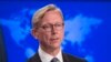 U.S. -- The State Department's director of policy planning and head of the Iran Action Group, Brian Hook, speaks about the "Iran Action Group" during a press briefing at the State department in Washington, August 16, 2018