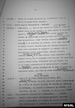 Document din arhivele legate de Moldova în 1991 de la Hoover Institution (Foto: Sergiu Musteață), 25.01.1991 - 2