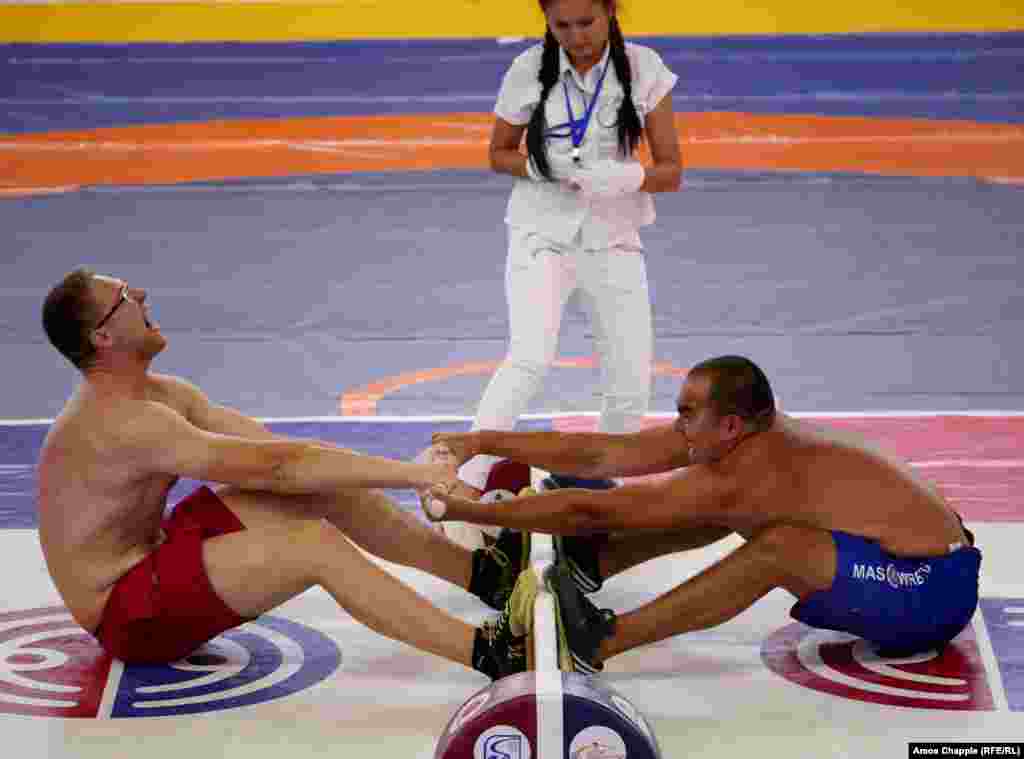 Mas wrestling is one of the sports held at the games. The sport is all about wresting a wooden stick from your opponent.&nbsp;