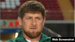 Ramzan Kadyrov prior to the March 17 soccer match