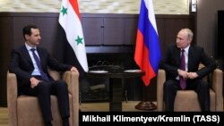 Встреча Владимира Путина и Башара Асада в Сочи. 17 мая 2018 года