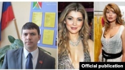 На фото: депутат из Хабаровска Евгений Смолькин (слева) и старшая дочь первого президента Узбекистана Гульнара Каримова. 