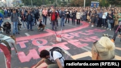 Демонстранти од Шарената револуција, Скопје