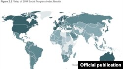 نمودار شاخص پیشرفت اجتماعی