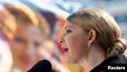 Бывший премьер-министр Украины Юлия Тимошенко. Киев, 29 марта 2014 года.