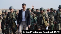 بشار اسد، رئیس جمهوری سوریه در جمع اعضای ارتش این کشور