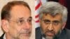 -- EU foreign policy chief Javier Solana (L), Iranian nuclear negotiator Saeed Jalili,undated