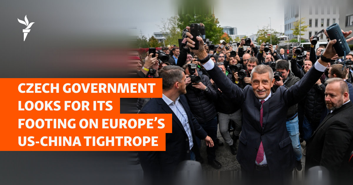 Czech Government Looks For Its Footing On Europe's New US-China Tightrope