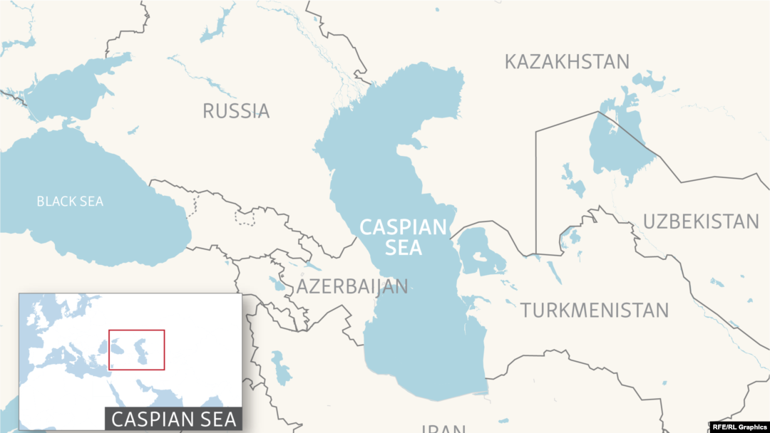 Caspian Sea Russia Map