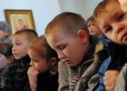 Дети-сироты в одном из детских домов Ивановской области