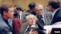 Андрей Сахаров на конгрессе народных депутатов в 1989 году 