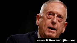 U.S. Secretary of Defense James Mattis testifies before the Senate Armed Services Committee hearing on the "Political and Security Situation in Afghanistan" on Capitol Hill in Washington on October 3.
