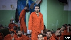 Zarobljenici osumnjičeni za članstvo u IDIL-u u zatvoru na sjeveru Sirije, ilustrativna fotografija
