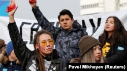 Казакъстан бәйсезлеге көнендә оппозиция тарафдарлары, 16 декабрь 2019
