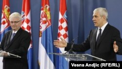 Boris Tadić i Ivo Josipović u Beogradu, 18. jul 2010. 