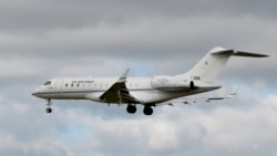 The air frame of the Bombardier E-11A has been adapted from an expensive private business jet. (file photo)