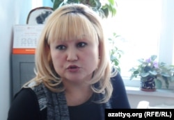 Zhanetta Zhazykbaeva, the Shymkent head of the NGO Protection Of Children From AIDS (file photo)