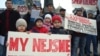 Беженцы-мусульмане провели митинг протеста в Праге против насильственной депортации в Казахстан