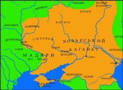 Карта Хозарського каганату