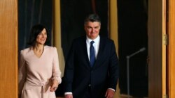 Novi predsjednik Hrvatske Zoran Milanović sa suprugom Sanjom Musić Milanović, 18. veljače 2020.