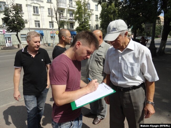 Пикет против повышения пенсионного возраста 28 июля в Орле
