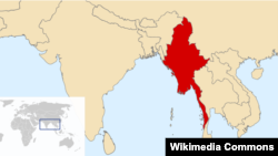 М’янма на мапі