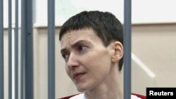 Надежда Савченко в Басманном суде Москвы 10 февраля 2015 года
