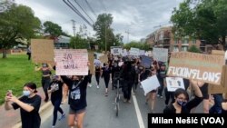 Протест в Мэриленде, США