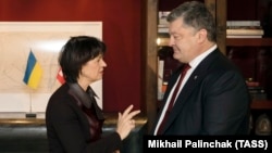 Petro Poroshenko și Doris Leuthard la Davos