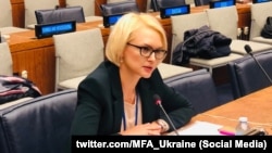 Спикер Министерства иностранных дел Украины Екатерина Зеленко