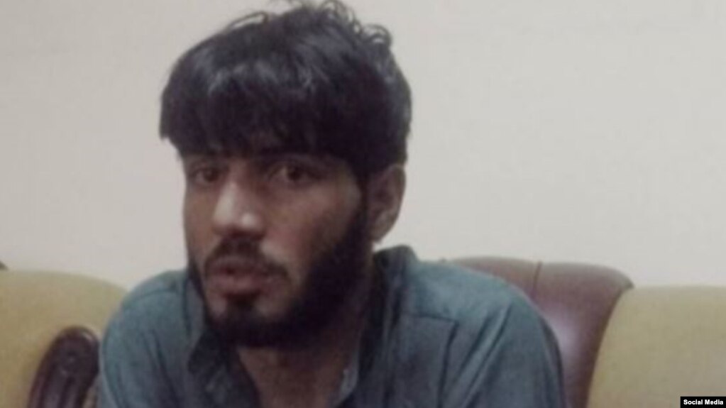 A photo published by the Afghanistan's National Directorate of Security on its Facebook page showing Sayed Rahman, a man they say planned to detonate explosives at the funeral of an antigovernment protester in Kabul.