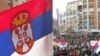 Serbët në protesta: "Kurrë nuk do ta pranojmë shtetin e Kosovës"