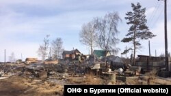 Сожженные бараки в Северобайкальске