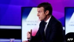 French presidential front-runner Emmanuel Macron