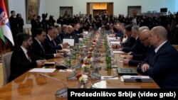 Tokom posete Alijeva Beogradu održana je i prva sednice Saveta za strateško partnerstvo između Srbije i Azerbejdžana, 15. februar 2026.