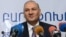 Armenia - Gagik Khachatrian, head of the State Revenue Committee, at a news conference in Yerevan, 20Feb2013.