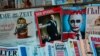 Avstriyada bir jurnalın üzündə Putin-in fotosu
