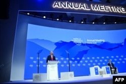 Takimi vjetor i Forumit Ekonomik Botëror në Davos, Zvicër, ku presidenti amerikan, Donald Trump, po mban fjalim.