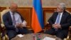 Armenia - President Serzh Sarkisian (R) meets with NATO envoy James Appathurai in Yerevan, 13Jun2017.