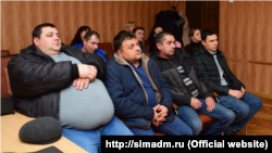 Бывшие крымские «ополченцы» на встрече с Натальей Маленко в администрации Симферополя, январь 2019 года