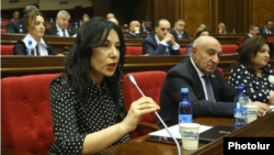 Armenia -- Deputies from the Prosperous Armenia Party attend a parliament session in Yerevan, February 11, 2020.