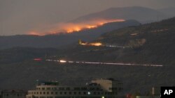 Zapaljena šuma nakon granatiranja izvan Stepanakerta, region Nagorno-Karabah, 31. oktobra 2020.