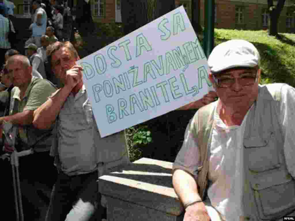 Protest boraca u bivšoj Dobrovoljačkoj #1