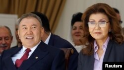 Президент Казахстана Нурсултан Назарбаев с дочерью Даригой Назарбаевой.