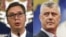 Serbian President Aleksandar Vucic (left) and his Kosovar counterpart Hashim Thaci (combination file photo)