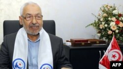 Rachid Ghannouchi, the founder of the Ennahda party