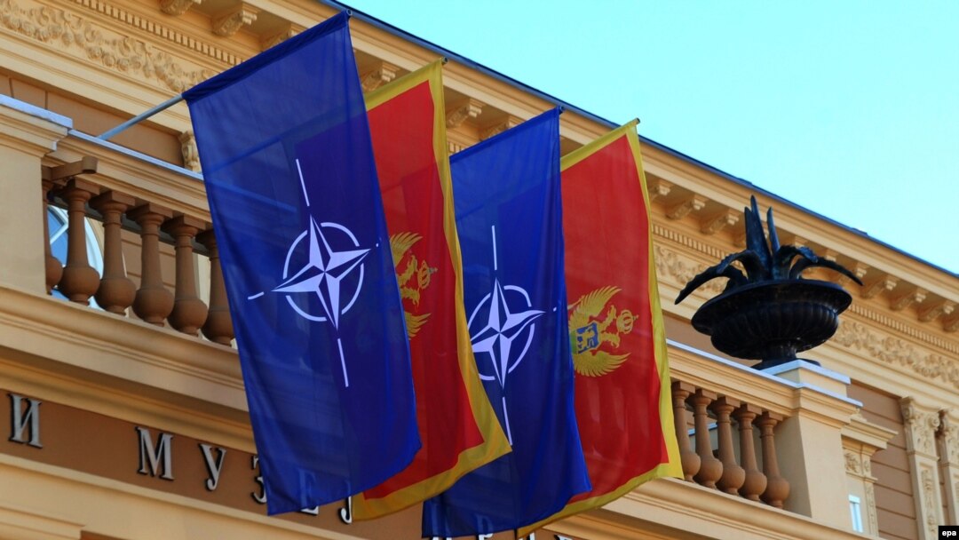 Zastave NATO i Crne Gore