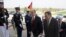 U.S. - U.S. Secretary of Defense Leon E. Panetta leads Armenian Defense Minister Seyran Ohanian through an honor cordon at the Pentagon on March 23, 2012. 