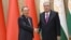 Президент Таджикистана Эмомали Рахмон (справа) принял премьера Госсовета Китая Ли Цяна. Душанбе, 19 октября 2026 года