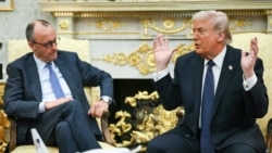 US President Donald Trump meets with German Chancellor Friedrich Merz in the Oval Office of the White House in Washington, D.C. on March 3.